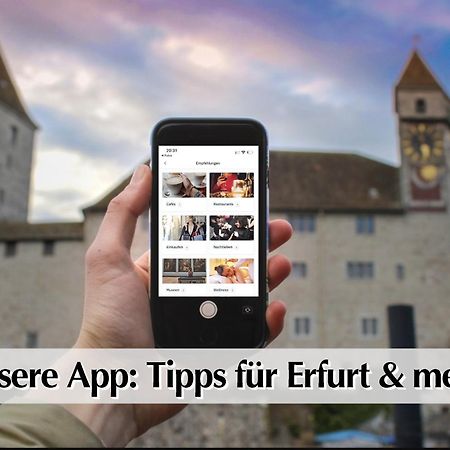 Helle 72Qm Maisonette Wohnung Im Herzen Erfurts Mit Kingsize Bett, Smart-Tv, Etc 外观 照片